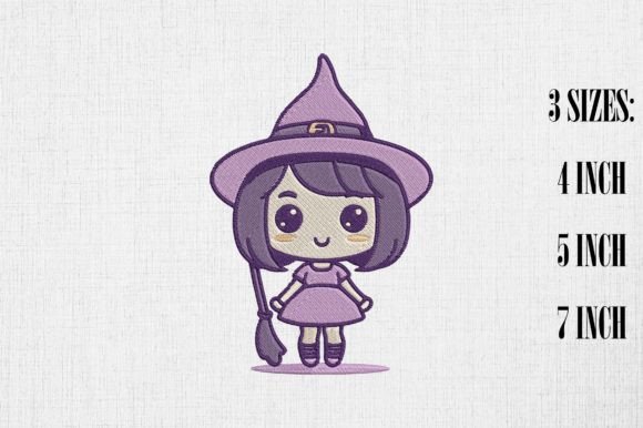 Cute Little Witch Halloween Embroidery 2 Review