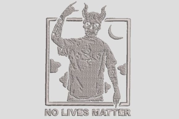 Demon No Lives Matter Halloween Embroidery Review