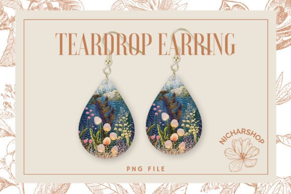 Flower Embroidery Teardrop Earring Review