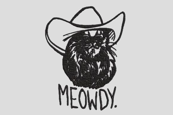 Moewdy Cowboy Cat Embroidery Review