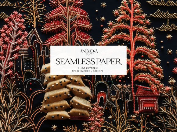 Night Village Christmas Embroidery Pape Review