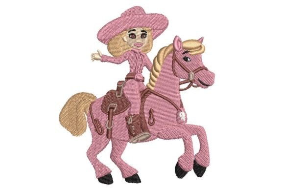 Review: Cartoon Cowgirl Embroidery Design for Real Projects