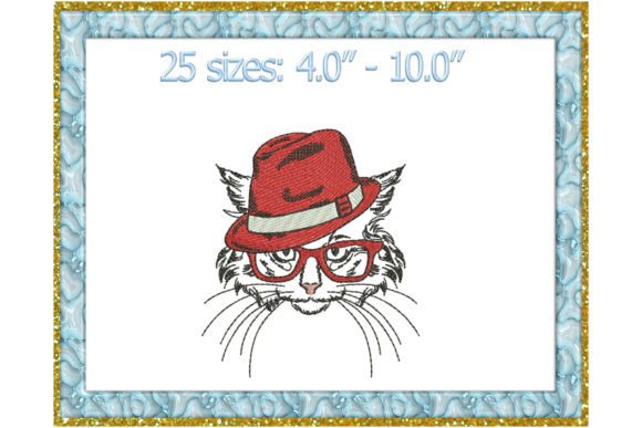 Review: Cat in Hat Embroidery Instant Download