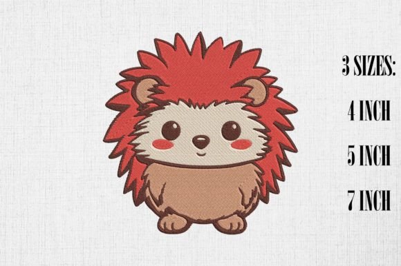 Review: Cute Kawaii Hedgehog Embroidery Design