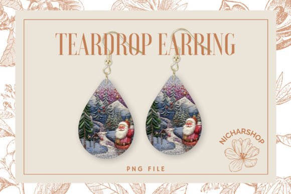 Review: Santa Christmas Embroidery Teardrop2 for Merch