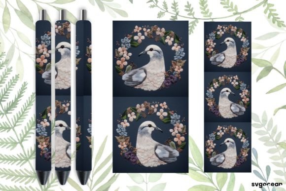 Reviewing Embroidery Dove Pen Wraps Sublimation