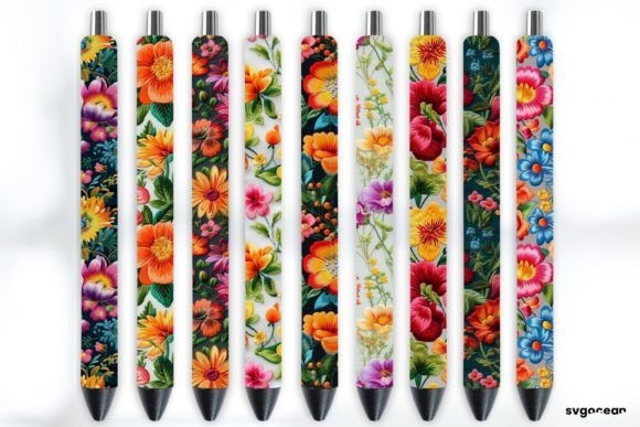 Reviewing Embroidery Flowers Pen Wraps Sublimation