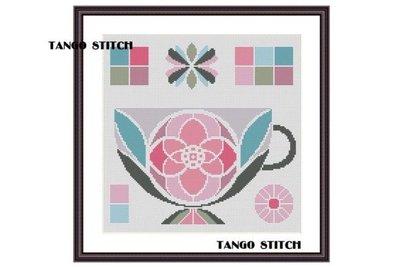 Reviewing the Flower Cup Cross Stitch Design