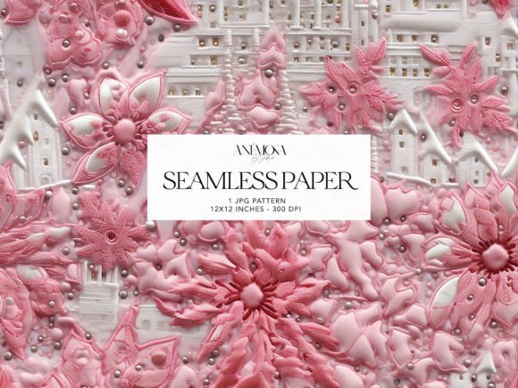 Reviewing the Pink Poinsettia Pattern Paper