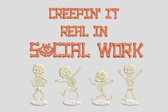 Skeleton Dancing Horror Halloween Embroidery Review